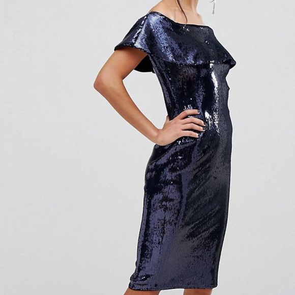 TFNC Off shoulder sequin dress - Picture 4 of 4